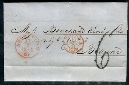 Pays Bas - Lettre Avec Texte De Amsterdam Pour La France En 1861 - Réf S5 - Cartas & Documentos