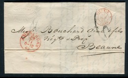 Pays Bas - Lettre Avec Texte De Amsterdam Pour La France En 1862 - Réf S8 - Covers & Documents