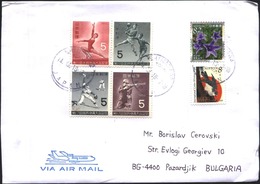 Mailed Cover With Stamps Sport 1962 1964 Fauna Bird Flora Flowers  From Japan - Storia Postale