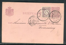 Pays Bas - Entier Postal + Complément De Eiden Pour La France En 1895 - Réf S26 - Ganzsachen
