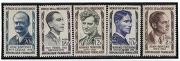 B8 - France PO 1100/1104 * De 1957 Avec Charnière - Héros De La Résistance - - Sonstige & Ohne Zuordnung