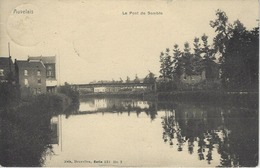 Auvelais    -   Le Pont De Sambre   -   Prachtige Kaart Met RELAIS STEMPEL!!  -  JAMIOULX  1910  Naar  HUY - Sambreville