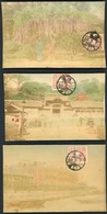 3 Postal Cards "Temple Nagasaki" "Yokohama Park" "Nagasaki Hotel" All Dated "40/2/7" Of Meiji Era = 7/Fébr/1907 - Sonstige & Ohne Zuordnung