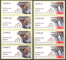 ESPAGNE SPANIEN SPAIN ESPAÑA 2018 49º STAMP NATIONAL SHOW  MADRID SET 8V  MNH ED AT183-84 - Officials