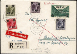 Luxembourg Occupation, Lettre Recommandé/Einschreiben, Cachet  Luxemburg 23.3.1941 - 1940-1944 German Occupation