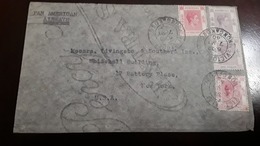 O) 1940 HONG KONG, EXTRA - PAN AMERICAN AIRWAYS, KING GEORGE VI SC 163 $1 - SC 159 15c, TO USA - 1941-45 Occupation Japonaise