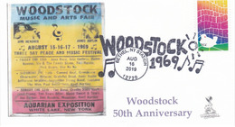 Woodstock 50th Anniversary FDC, Bethel, NY Pictorial Cancellation, From Toad Hall Covers! (#2 Of 4) - 2011-...