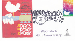 Woodstock 50th Anniversary FDC, Bethel, NY Pictorial Cancellation, From Toad Hall Covers! (#1 Of 4) - 2011-...