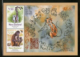 NOUVELLE-ZELANDE 2004  BLOC ANNEE DU SINGE  YVERT  N°B183   NEUF MNH** - Chinese New Year