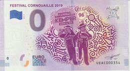 Billet Touristique 0 Euro Souvenir France 29 Festival Cornouaille 2019 2019-2 N°UEAC000354 - Essais Privés / Non-officiels