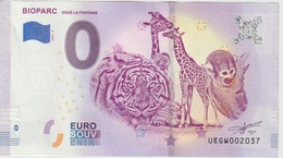 Billet Touristique 0 Euro Souvenir France 49 Bioparc Doué La Fontaine 2019-2 N°UEGW002037 - Privatentwürfe