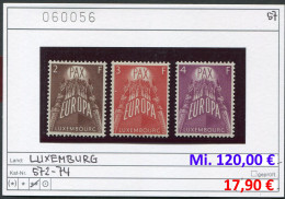 Luxemburg 1957 - Luxembourg 1957 - Michel  572-574 - ** Mnh Neuf Postfris - CEPT - EUROPA - Michel 120,00 € - 1957