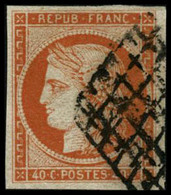 Oblit. N°5a 40c Orange Vif - TB. - 1849-1850 Ceres