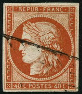 Oblit. N°5b 40c Orange Foncé - TB. - 1849-1850 Ceres