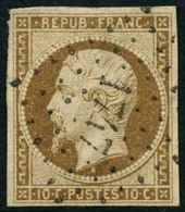 Oblit. N°9 10c Bistre, Obl PC - TB - 1852 Louis-Napoléon