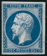 ** N°10c 25c Bleu, Réimp - TB. - 1852 Louis-Napoléon