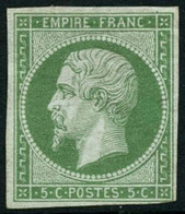 ** N°12 5c Vert, Court En Bas à Droite - B. - 1853-1860 Napoleone III