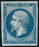 ** N°14B 20c Bleu, Type II - TB. - 1853-1860 Napoléon III.