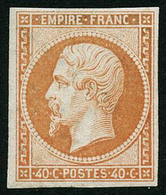 ** N°16 40c Orange, Signé Brun - TB - 1853-1860 Napoléon III.