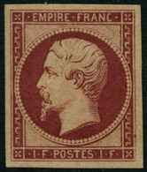 ** N°18d 1F Carmin, Réimp - TB - 1853-1860 Napoleone III