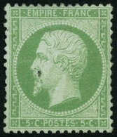* N°20 5c Vert, Quasi SC - TB - 1862 Napoleone III