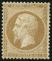 ** N°21 10c Bistre, Très Bien Centré - TB - 1862 Napoléon III.