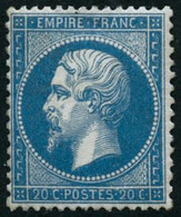 ** N°22 20c Bleu - TB. - 1862 Napoléon III.