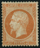 * N°23 40c Orange, Signé Brun - TB - 1862 Napoléon III.