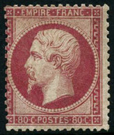 * N°24 80c Rose - TB. - 1862 Napoléon III.