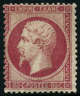 * N°24 80c Rose - TB. - 1862 Napoleon III