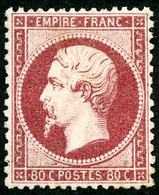 * N°24 80c Rose - TB. - 1862 Napoleon III