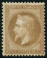 ** N°28B 10c Bistre, Type II - TB - 1863-1870 Napoléon III. Laure