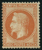 ** N°31 40c Orange, Signé Calves  - TB. - 1863-1870 Napoléon III Lauré