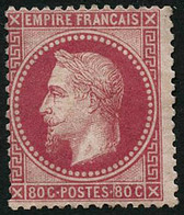 ** N°32 80c Rose, Signé Brun - TB - 1863-1870 Napoléon III Lauré