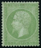 ** N°35 5c Vert Pâle S/bleu - TB - 1863-1870 Napoléon III. Laure