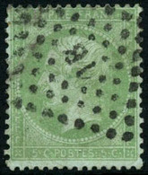 Oblit. N°35 5c Vert Pâle S/bleu - TB - 1863-1870 Napoleone III Con Gli Allori