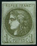 ** N°39B 1c Olive R2 - TB. - 1870 Ausgabe Bordeaux