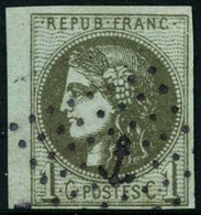 Oblit. N°39C 1c Olive R3 - TB. - 1870 Emission De Bordeaux