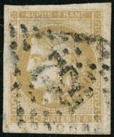 Oblit. N°43Bc 10c Citron R2 - TB - 1870 Bordeaux Printing
