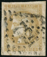 Oblit. N°43Bc 10c Citron R2 - TB - 1870 Emission De Bordeaux