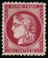 * N°49 80c Rose Dentelé, RARE - TB - 1870 Bordeaux Printing