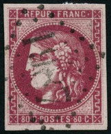 Oblit. N°49c 80c Rose Carminé - TB - 1870 Emisión De Bordeaux