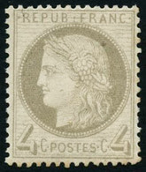 ** N°52 4c Gris, Signé Brun - TB - 1871-1875 Ceres