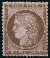 ** N°58 10c Brun S/rose - TB - 1871-1875 Cérès
