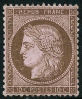 * N°58 10c Brun S/rose - TB - 1871-1875 Cérès