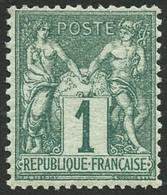 ** N°61 1c Vert - TB. - 1876-1878 Sage (Type I)