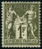 * N°72 1F Bronze, Fraicheur Postale Signé Calves - TB - 1876-1878 Sage (Type I)