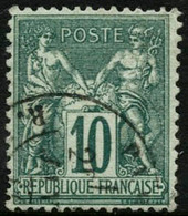 Oblit. N°76 10c Vert - TB. - 1876-1898 Sage (Type II)