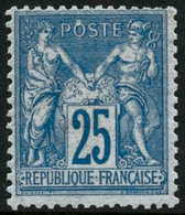 ** N°79 25c Bleu, Signé Calves - TB - 1876-1898 Sage (Tipo II)