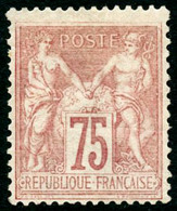 * N°81 75c Rose, Signé Brun  - B - 1876-1898 Sage (Tipo II)